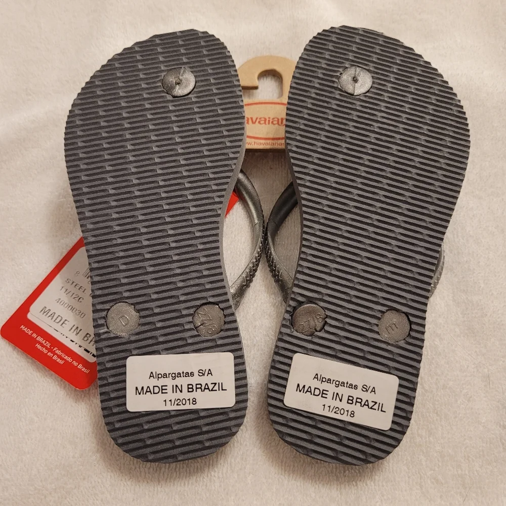 Havaianas Kid’s Flip Flops New Size US 11/12c or 27-28 or EU 29/30 - Picture 3 of 6